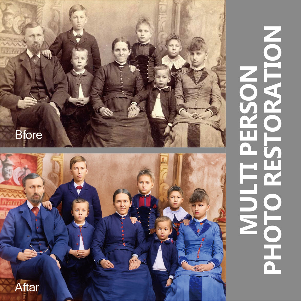 Professional Photo Restoration Service.We repair all damages related to photographs.